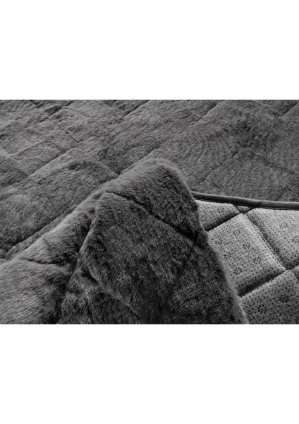 Soft Touch Rabbit Peluş Halı 80 x 150 cm Antrasit fiyatları