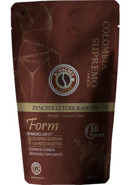 Form 2 x Tarçınlı + 2 x Zencefilli Diyet Kahve 4'lü 60 Günlük