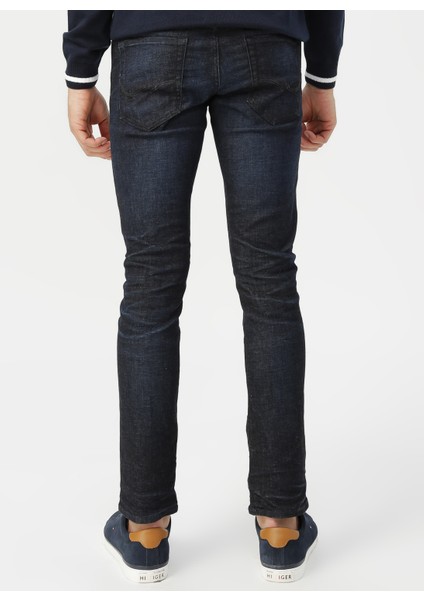 Jack & Jones 12168901 Düşük Bel Dar Paça Erkek Denim Pantolon