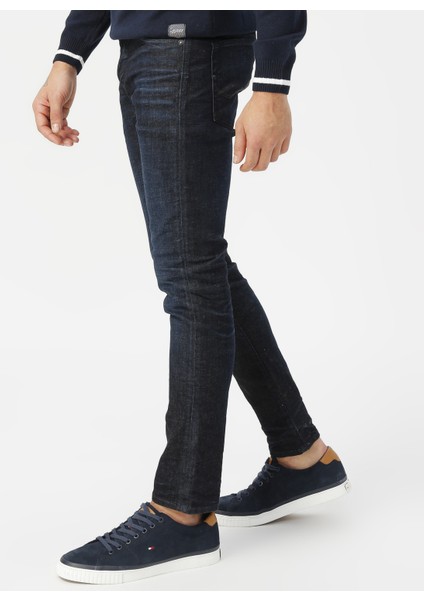 Jack & Jones 12168901 Düşük Bel Dar Paça Erkek Denim Pantolon