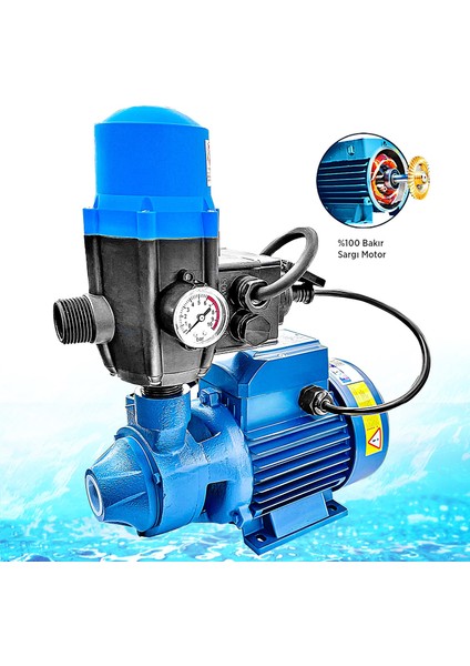 İbeltech Dkm-80-1 0.75 Kw 1 Hp 1" Bakır Sargılı Paket Hidrofor Sistem Su Pompa Motoru fiyatları
