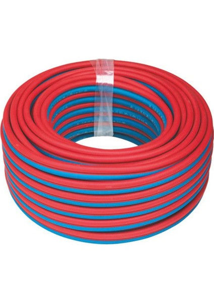 - 100 Metre Çelik Oksijen Hava Hortumu 8 mm Çiftli Twin Termo Hortum