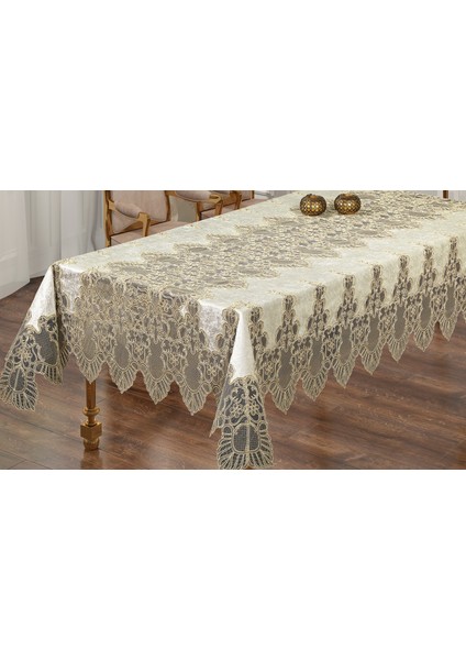 Kumsal Kadife Kumaş Fransız Güpürlü Lüks Masa Örtüsü fiyatları