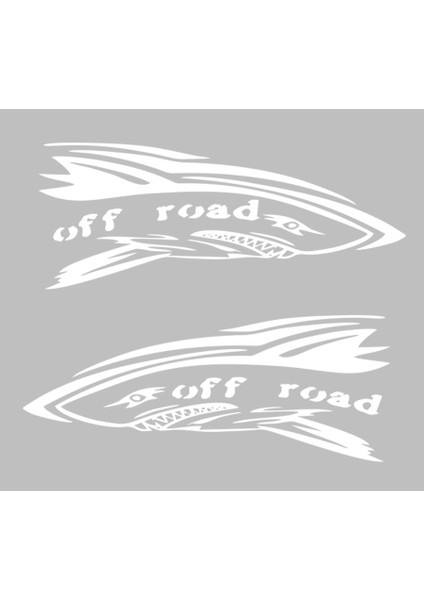 Köpek Balığı Off Road Araba Sticker
