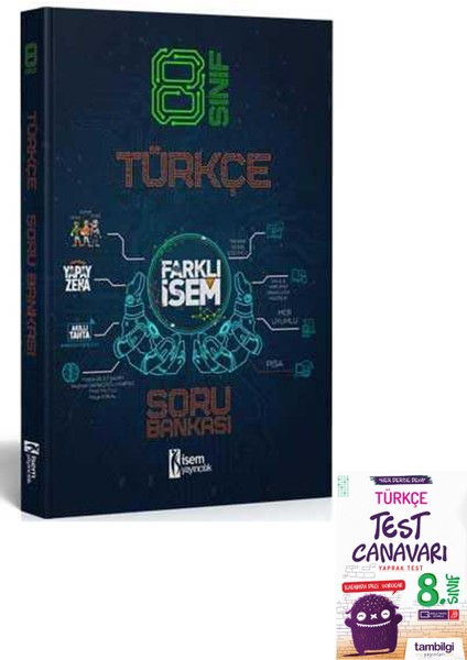 2022 8. Sınıf Farklı Türkçe Soru Bankası + Tambilgi Yaprak Test