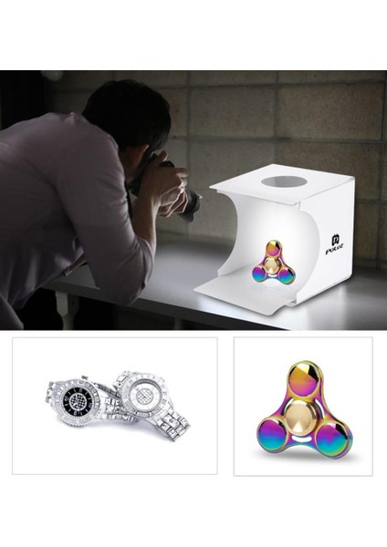 Lightbox Mini Katlanır Taşınabilir LED Işıklı Fotoğraf Stüdyosu fiyatları