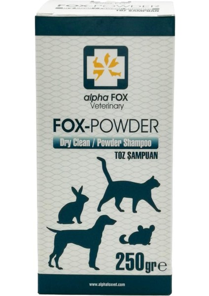 Alpha Fox Kedi Kuru Temizleme Toz Şampuan 250GR Alpha Fox