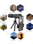 4K 10-300X40MM Süper Telefoto Zoom Monoküler Teleskop, Bak4 Prizma Lensli Plaj Seyahati Açık Hava Etkinlikleri Sporları Için 2