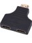 1080P 1 In 2 HDMI Y Splitter Adaptörü Erkek Çift Dişi Kafa Adaptörü Hd HDMI LED LCD Tv Erkek Kadın Dönüşüm Kablosu (Yurt Dışından) 2