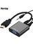 HDMI VGA Adaptörü Erkek Kadın Dönüştürücü Adaptör 1080P Dijital Analog Video Ses Pc Dizüstü Tablet Için (Yurt Dışından) 2