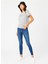 Recycle Jamy Kadın Jean Skinny Highrise Fit Pantolon Agora Dark 1