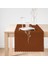 Real Homes Kahve Zemin Minimalist Çizimli Dijital Baskılı Modern Runner 2