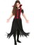 Kız Çocuk Siyah Drakula Cadılar Bayramı Kostümü 1
