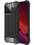 Caseworld Apple iPhone 13 Pro Max Kapak Çift Katmanlı Zırh Tank Kılıf - Siyah 1