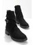 Siyah Süet Kadın Bot & Bootie K02990101802 1