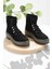 Siyah Süet Kadın Bot & Bootie K02578002702 1