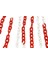 6 mm Plastik Trafik Zinciri(Kırmızı - Beyaz) Ekonomik (1 Metre) 1