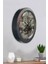 Salon Ofis Duvar Saati Gri Metal Çerçeve 36 cm 1