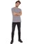 Erkek Basic T-Shirt - Gri 2