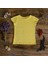 Organik Kız Çocuk Kısa Kollu T-Shirt - Sarı 3