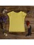 Organik Kız Çocuk Kısa Kollu T-Shirt - Sarı 4