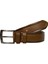 Deri Desenli Premium Taba Kot Spor Kemer 4.5 cm 2