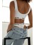 Unicus Crop Top & Orela String Beyaz Takım 4