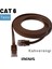 CAT6 Yassı Ethernet (Network, LAN) Kablosu, Kahverengi, 10 metre 2