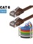 CAT6 Yassı Ethernet (Network, LAN) Kablosu, Kahverengi, 10 metre 4