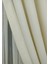 Ekru Düz Renk Pileli Keten Fon Perde, Normal Pile, Tek Kanat 50 x 260 cm 4