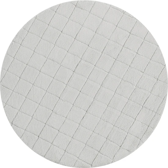 English Home Soft Touch Rabbit Peluş Halı 120 cm Açık Gri