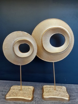 2Adam1Dekor Polyester Yuvarlak 2'li Obje