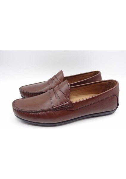 King Shoes 209 Kahverengi Yazlık Erkek Ayakkabı modelleri