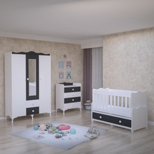 Garaj Home Elegant Bebek Odası Takımı-Gri