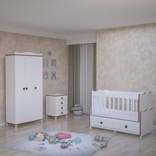 Garaj Home Elegant Yıldız 3 Kapaklı Bebek Odası Takımı-Sümela