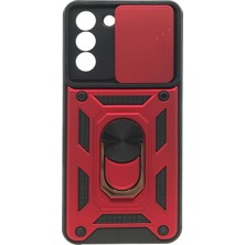 Nettech Samsung Galaxy S21 Plus Uyumlu Kızaklı Panzer Seri Silikon Kılıf