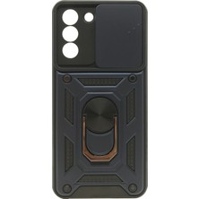 Nettech Samsung Galaxy S21 Plus Uyumlu Kızaklı Panzer Seri Silikon Kılıf