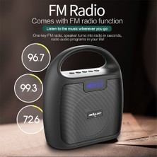 Zealot S42 Taşınabilir Fm Radyo Bluetooth Hoparlör (Mavi) (Yurt Dışından)