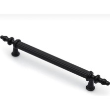 Sezgin Metal Kumru Boy Kulp Mat Siyah Dolap Vestiyer Çekmece Kulp 5 Adet