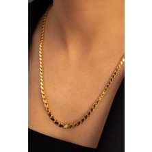 Yavuz Kuyumculuk Altın Süzme Pullu Halep Zincir 60 cm