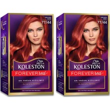 Wella Koleston Kit Saç Boyası 77/44 Kor Ateşi Kızılı 2x Paket