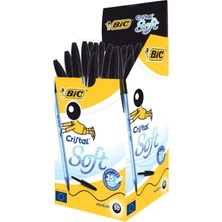 Bic Cristal Soft Tükenmez Kalem Siyah 50'li
