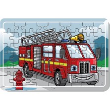 Lipyos Çimento Arabası, Itfaiye, Arabalar 54 Parça Ahşap Puzzle