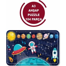 Lipyos Astranot Uzay ve Gezegener A3 104 Parça Puzzle, Oyuncak, Yapboz