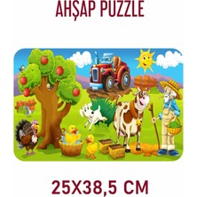 Lipyos Çiftçi ve Sevimli Çiftlik Hayvanları 104 Parça Ahşap Puzzle