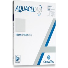 Convatec (5ADET) Aquacell 15X15 Ag Alginate Gümüşlü yaara Örtüsü Aquacel