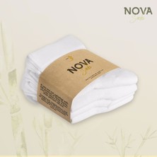 Nova Socks Kadın 4'lü Bambu Lastiksiz Sıkmayan Extra Rahat Şeker Çorabı / Çorap