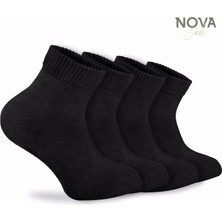 Nova Socks Kadın 4'lü Bambu Lastiksiz Sıkmayan Extra Rahat Şeker Çorabı / Çorap