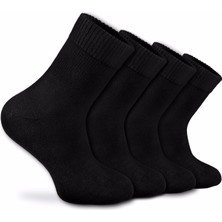 Nova Socks Erkek 4'lü Bambu Lastiksiz Sıkmayan Extra Rahat Şeker Çorabı / Çorap