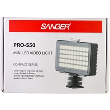 Sanger PRO-S50 Mini LED Video Işık